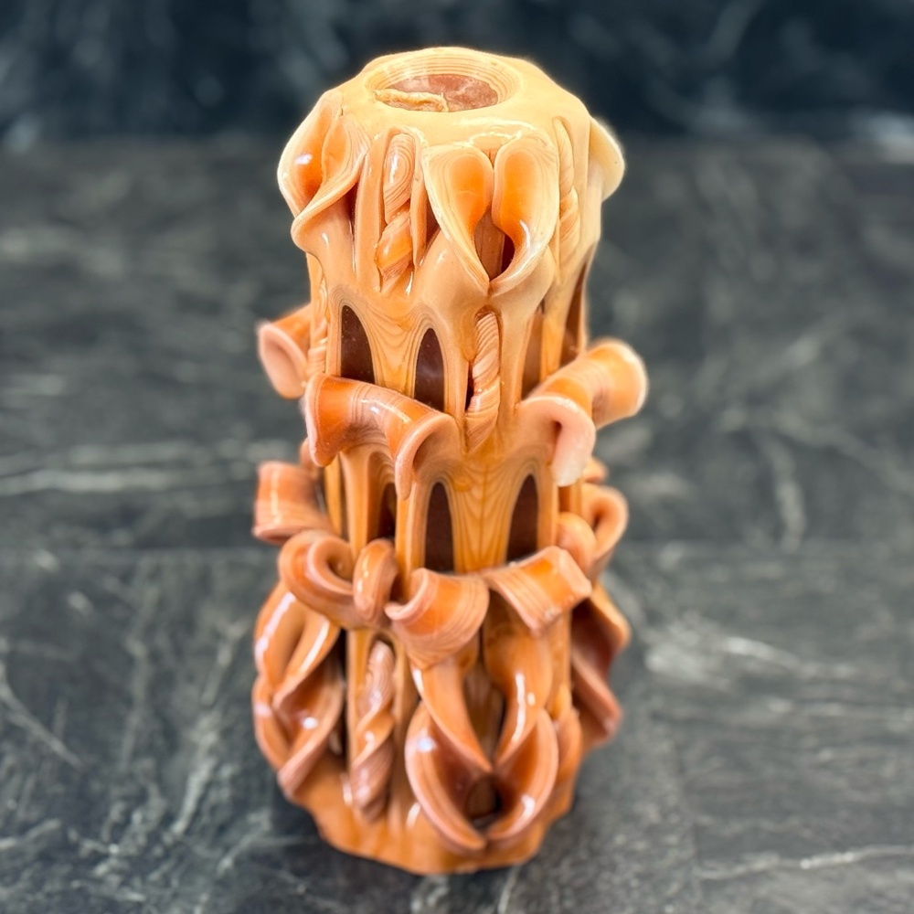 Carved Handmade Candle - Picture 2 of 13